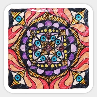Mandala Block Sticker